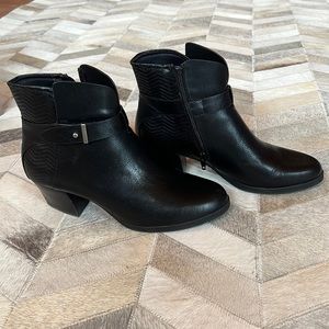 Faux leather boots